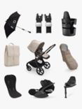 Bugaboo Fox 5 Pushchair with Cybex Cloud T Baby Car Seat and Base T Bundle, Desert Taupe