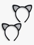 John Lewis Halloween Cat Ears Headband, Pack of 2