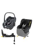 Maxi Cosi Pebble 360 i-Size & Pearl 360 i-Size Car Seats with Base Bundle, Graphite/ Black