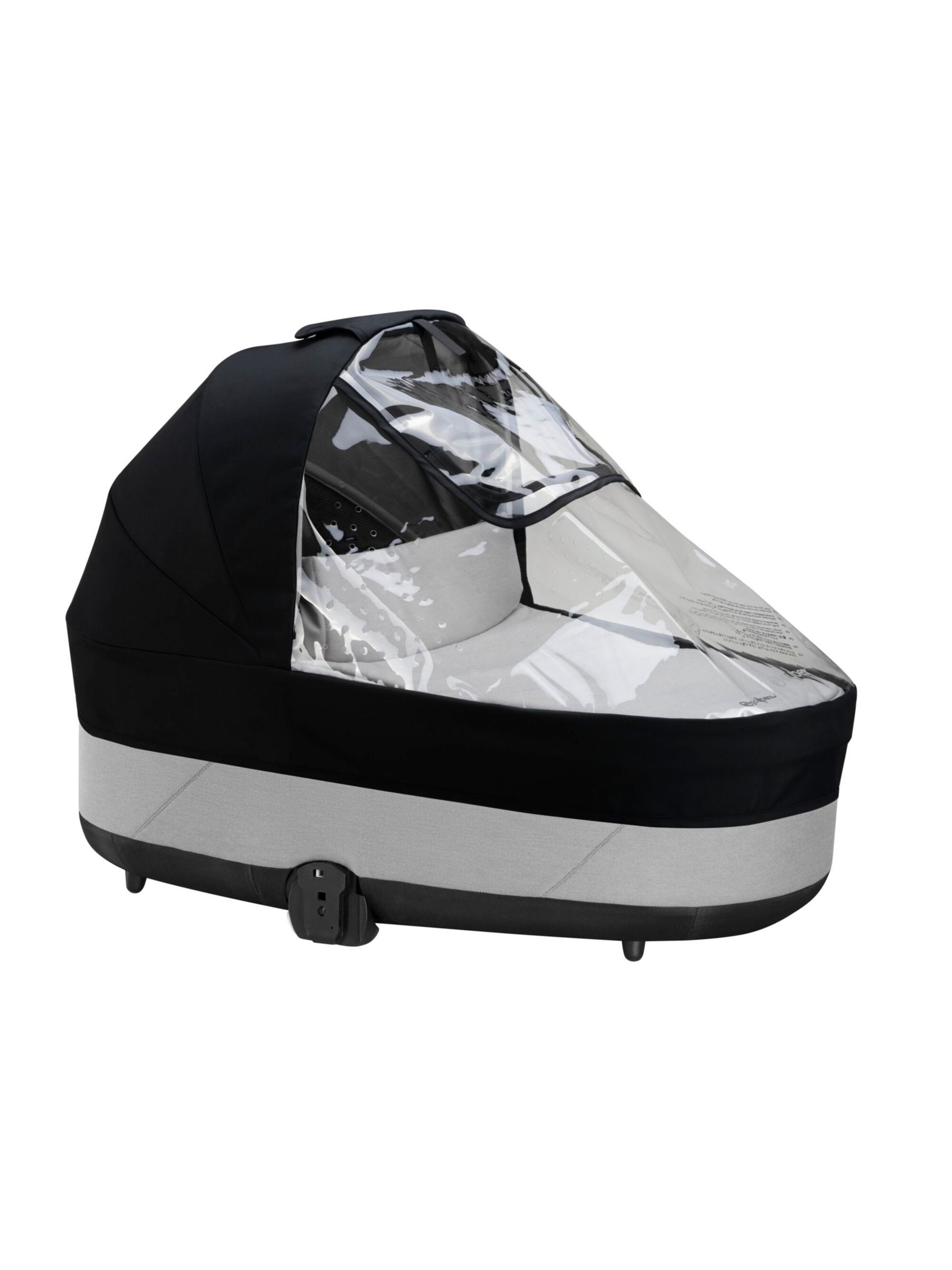 Cybex Balios S Lux Pushchair, Carrycot & Accessories with Cloud T & Base T Bundle, Moon Black