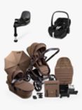 iCandy Peach 7 Pushchair & Accessories with Maxi-Cosi Pebble 360 Pro Baby Car Seat and Base Bundle, Coco/ Black