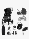 Cybex Balios S Lux Pushchair, Carrycot & Accessories with Cloud G Car Seat & Base G Bundle, Black