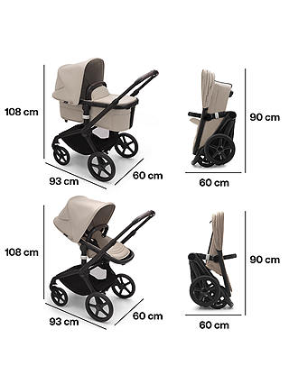Bugaboo Fox 5 Pushchair with Cybex Cloud T PLUS Baby Car Seat and Base T Bundle, Desert Taupe/ Beige