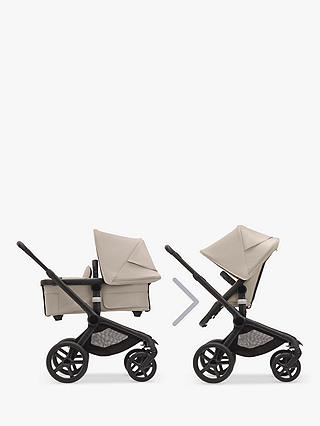 Bugaboo Fox 5 Pushchair with Cybex Cloud T PLUS Baby Car Seat and Base T Bundle, Desert Taupe/ Beige