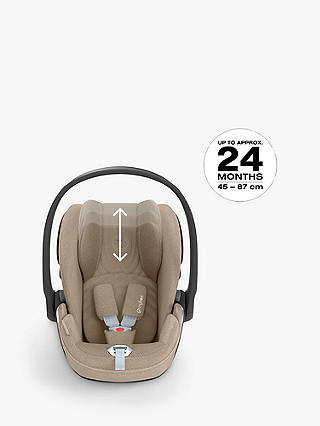 Silver Cross Dune Pushchair, Carrycot & Accessories with Cybex Cloud T i-Size Car Seat and Base T Bundle, Stone/Beige