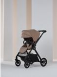 Silver Cross Reef 2 Pushchair, Carrycot & Accessories with Dream i-Size Car Seat, Motion All Size Car Seat and Base Bundle, Mocha/Black