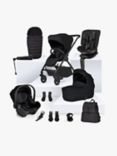 Silver Cross Dune 2 Pushchair, Carrycot & Accessories with Motion i-Size and Dream i-Size Car Seats with Base Bundle, Space/Black