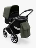 Bugaboo Dragonfly Pushchair, Carrycot & Accessories with Maxi-Cosi Pebble 360 i-Size Car Seat & Base Bundle, Forest Green