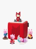 tonies Peppa Pig 4 Tonie Audio Characters Toniebox Starter Set, Red