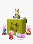 tonies Peppa Pig 4 Tonie Audio Characters Toniebox Starter Set, Green