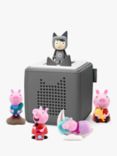 tonies Peppa Pig 4 Tonie Audio Characters Toniebox Starter Set, Grey