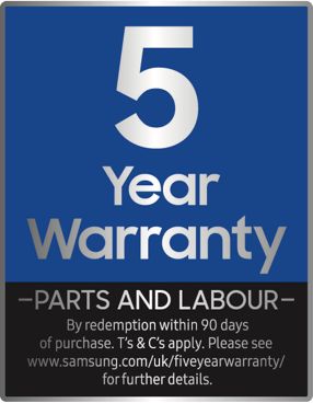 5 Year Warranty logo