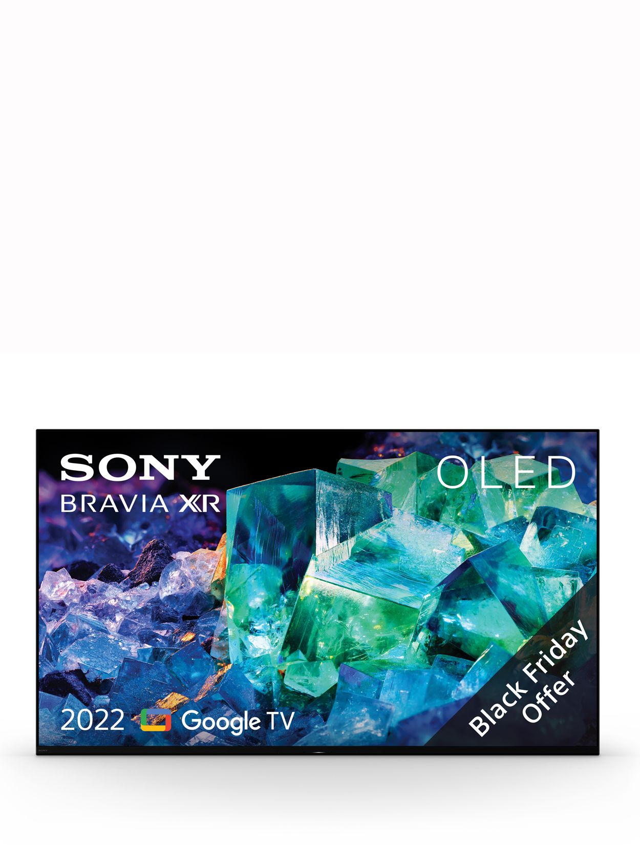 Sony Bravia XR XR55A95K (2022) OLED HDR 4K Ultra HD Smart Google TV, 55 inch with Youview/Freesat HD, Dolby Atmos & Acoustic Surface Audio+, Black