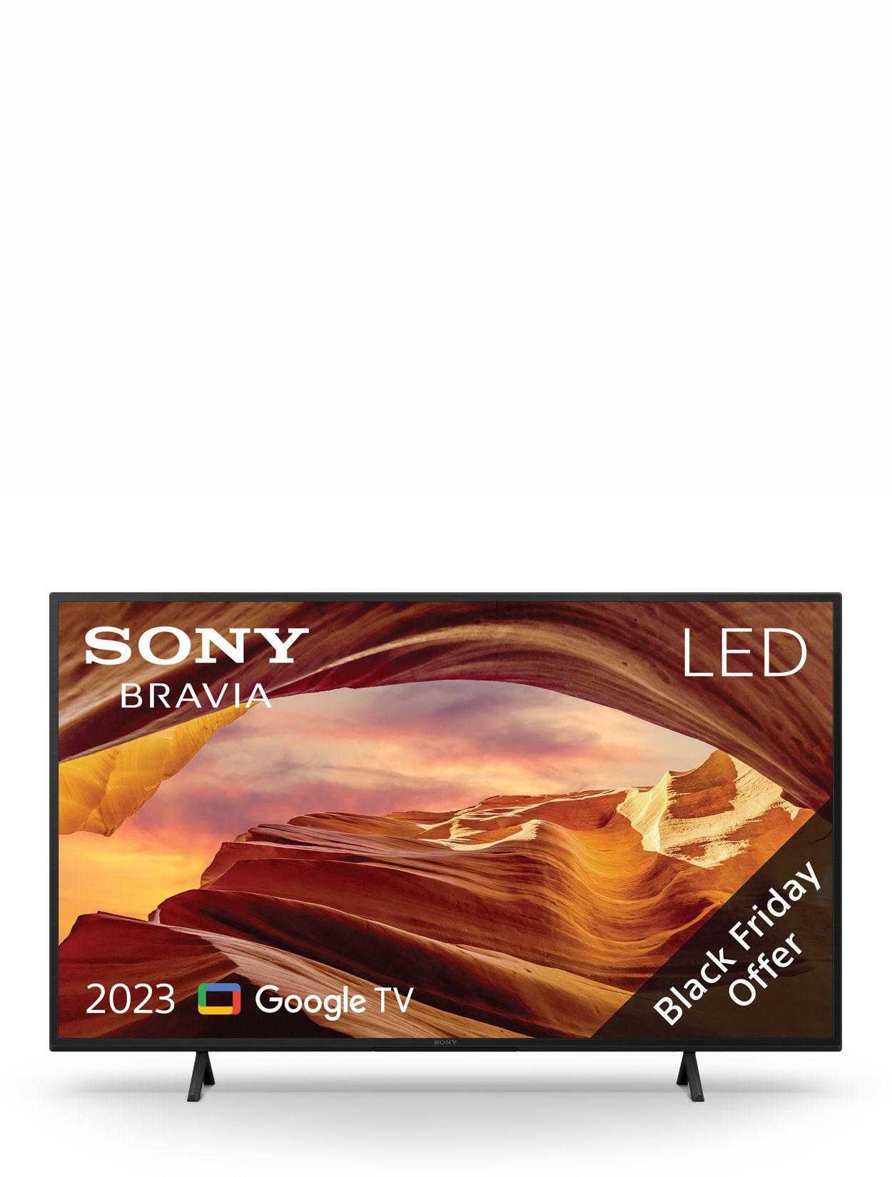 Sony Bravia KD50X75WL (2023) LED HDR 4K Ultra HD Smart Google TV, 50 inch with Youview/Freesat HD & Dolby Atmos, Black