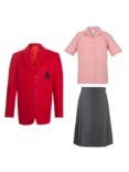 The Prebendal School Girls' Year 7-8 Summer Uniform, Red/White