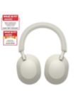 Sony WH-1000XM5 Noise Cancelling Wireless Bluetooth High Resolution Audio Over-Ear Headphones with Mic/Remote, Silver