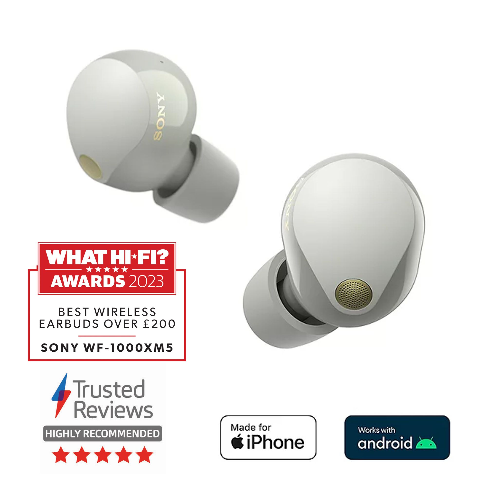 Sony WF-1000XM5 - The Best True Wireless Noise-Canceling Earbuds with Alexa  Built-in, Bluetooth, in-Ear Headphones, Up to 24 Hours Battery, Quick