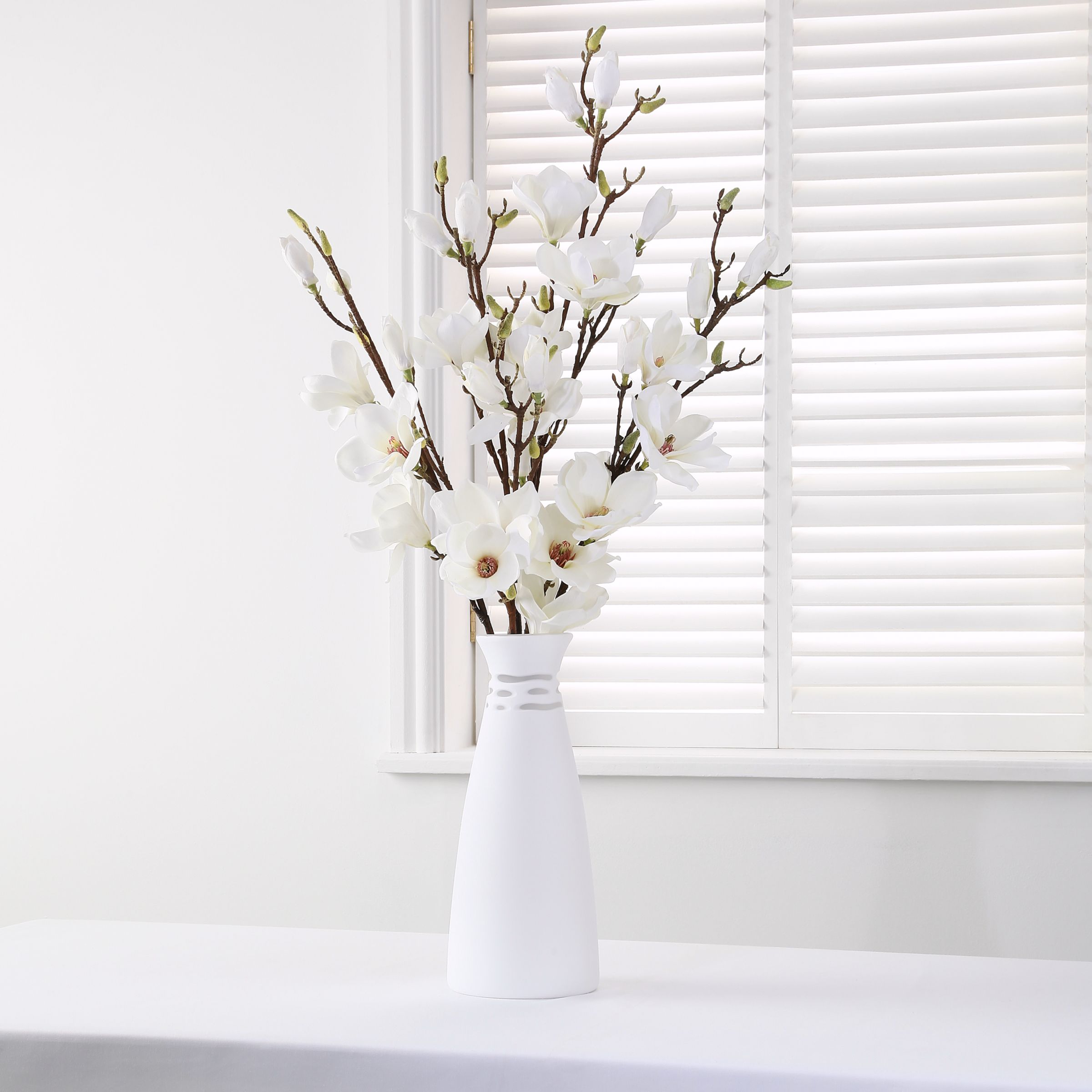 Buy LSA International Crochet Vase, White | John Lewis