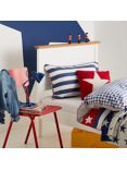 John Lewis Stars & Stripes Cushion, Red/Blue