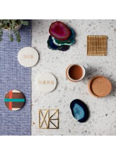 John Lewis & Partners 'Hers' Marble Coaster