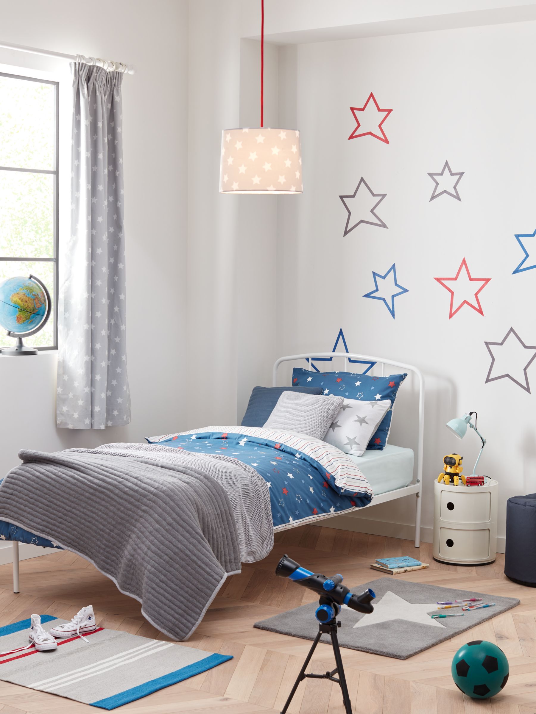 little home at John Lewis Galaxy Star Reversible Duvet Cover and