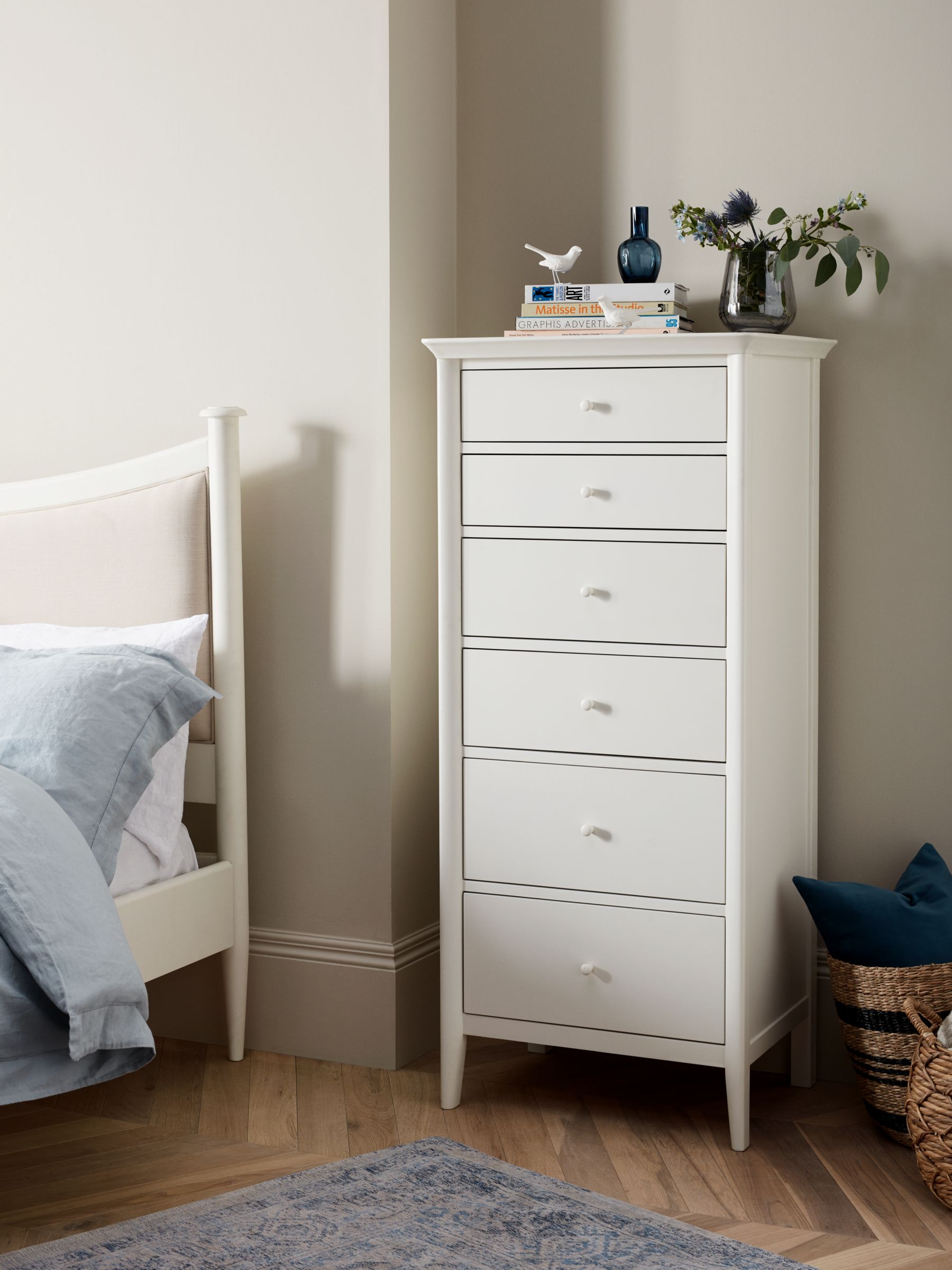 John Lewis Partners Essence Tall 6 Drawer Chest Of Drawers At