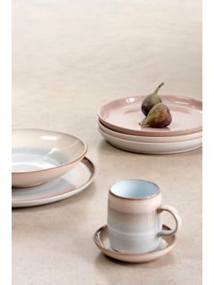 Denby Quartz Rose Dinner Plates, Set of 4, 26cm, Pink