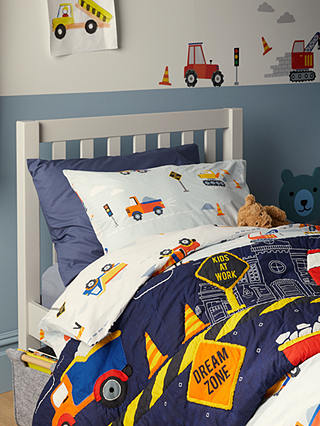little home at John Lewis Construction Quilted Bedspread, Multi