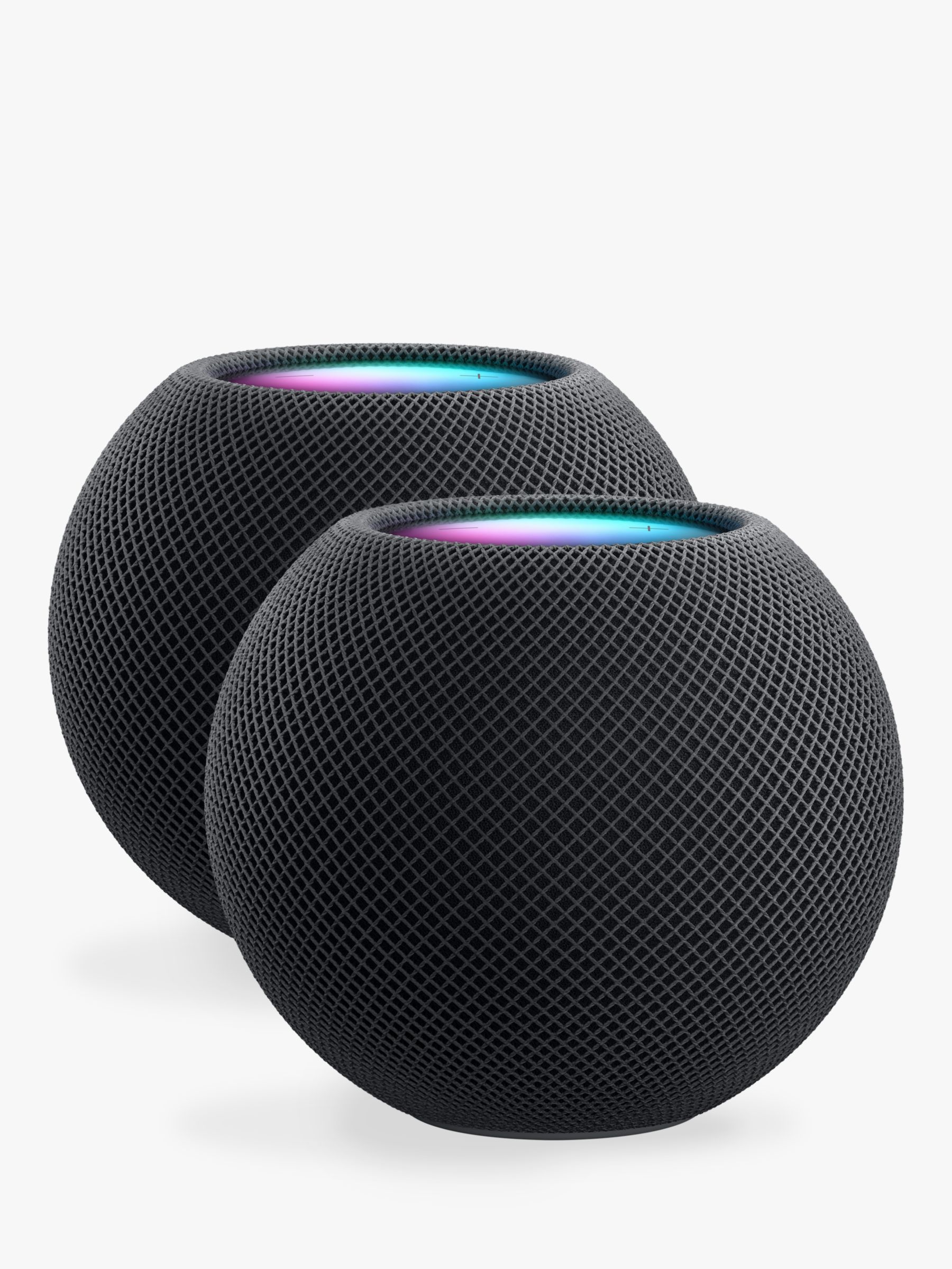 Apple HomePod mini Smart Speaker, Space Grey, 2 Pack (2 Speaker Bundle)