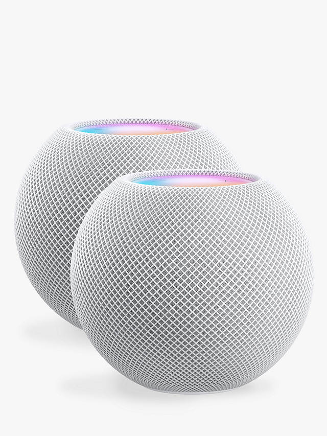 Apple HomePod mini Smart Speaker, White, 2 Pack (2 Speaker Bundle)
