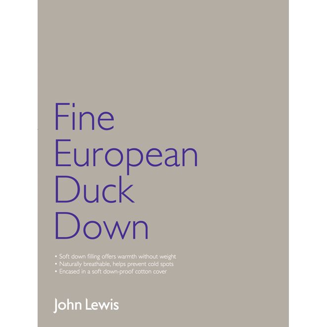 john lewis duck down duvet