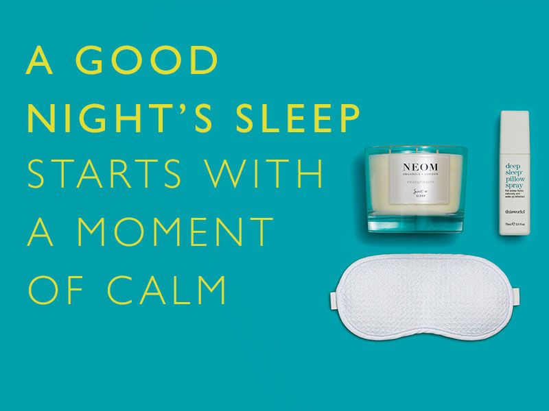 A good night's sleep starts with a moment of calm