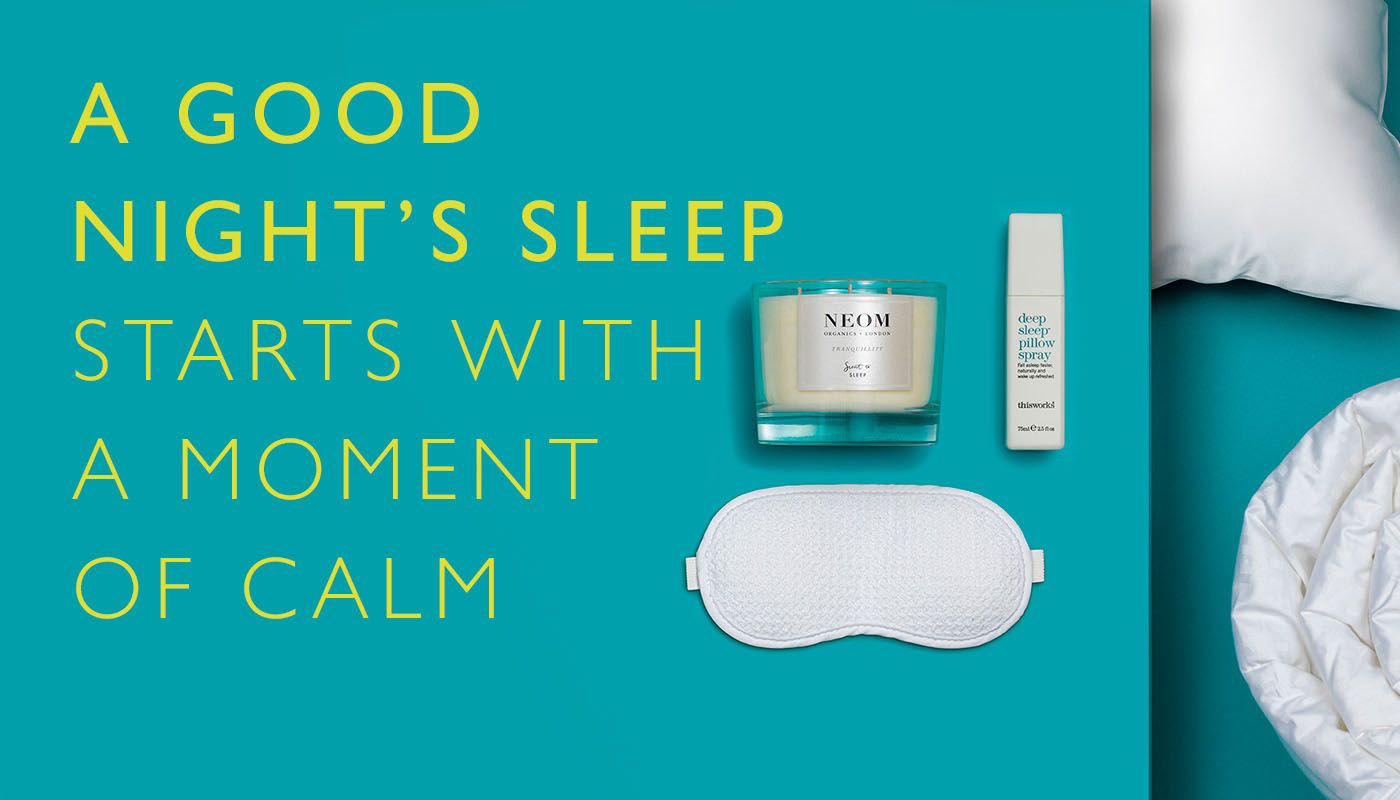 A good night's sleep starts with a moment of calm