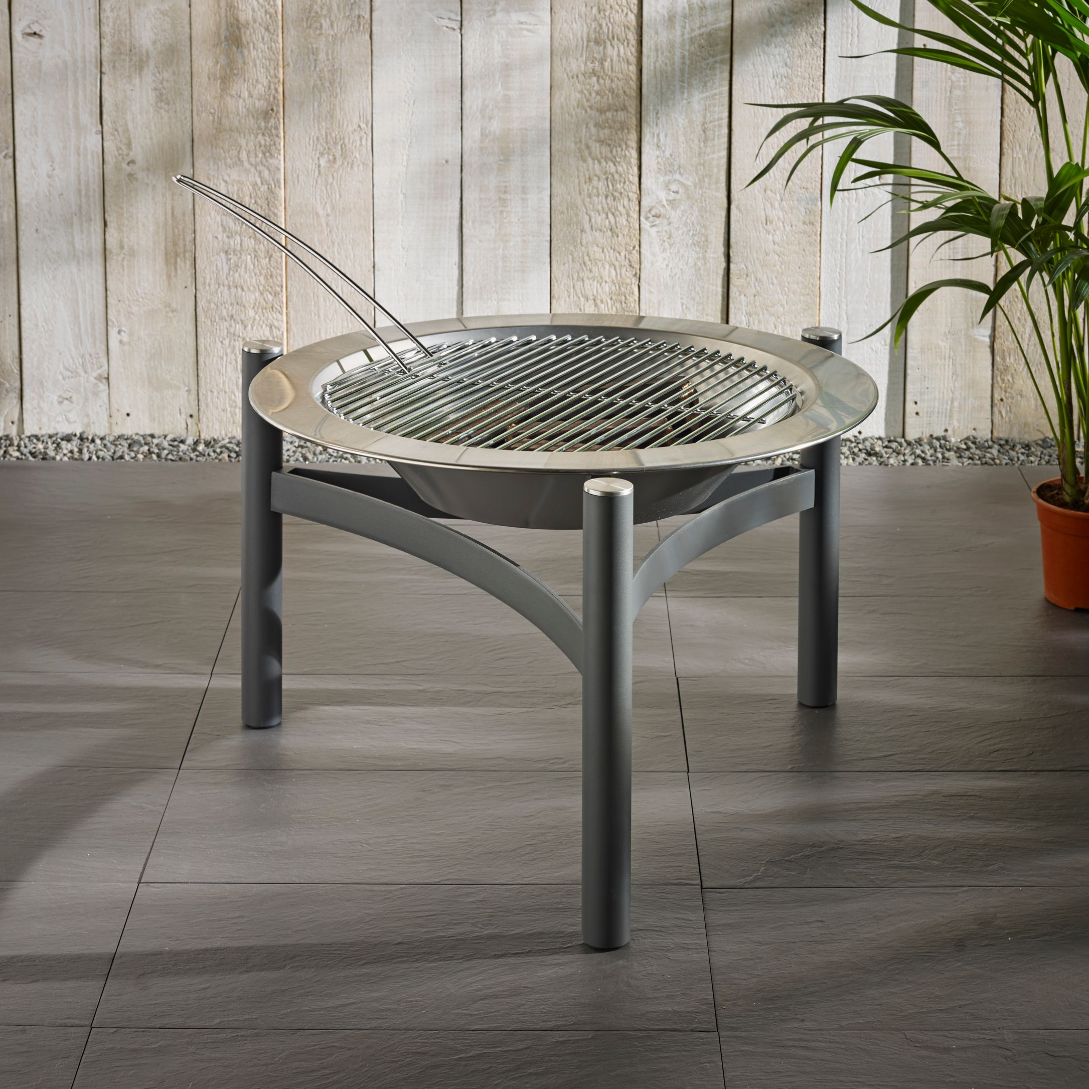 Dancook Stainless Steel Firepit Bbq Silver At John Lewis Partners