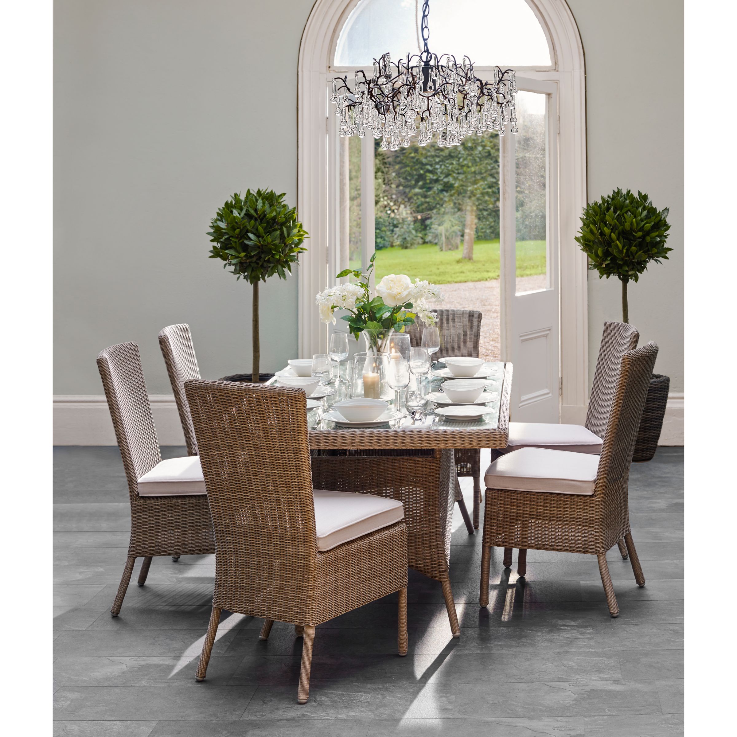 John Lewis & Partners Eve Outdoor Dining Table & Chairs Set at John