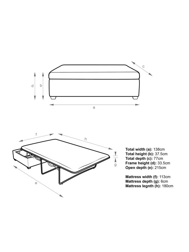 Footstool bed deals john lewis