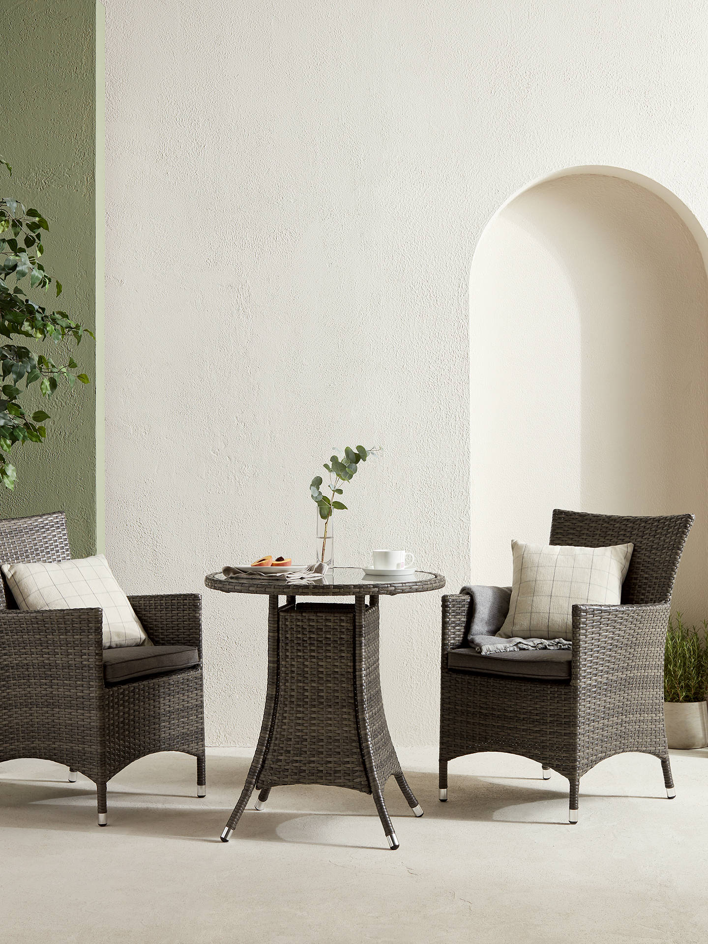 John Lewis & Partners Alora Garden Bistro Table & 2 Chairs ...