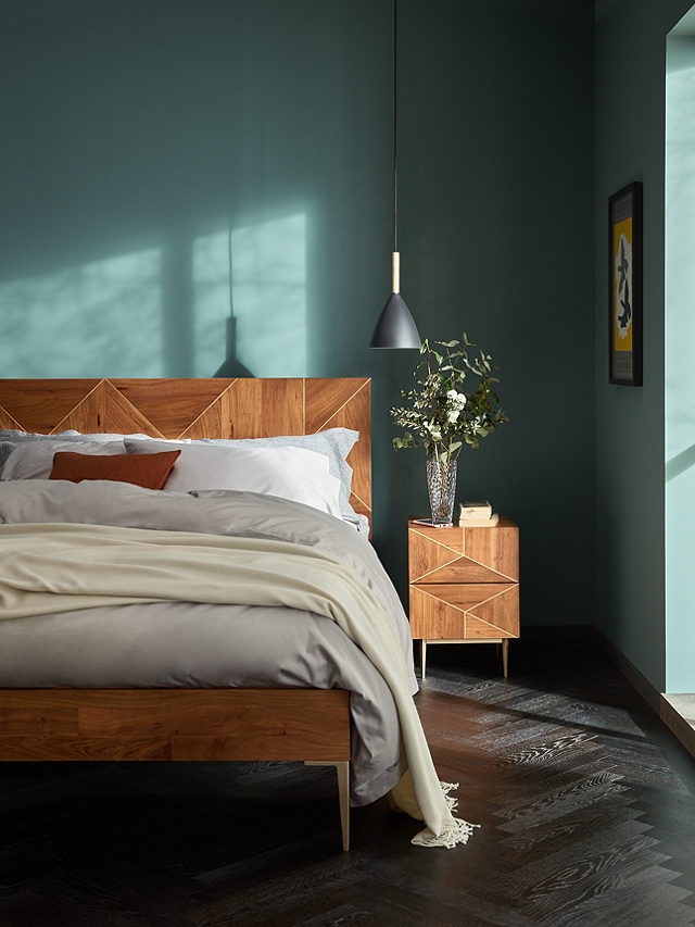 John Lewis + Swoon Mendel Bed Frame, Double, Light Brown