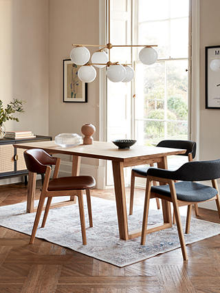 Partners Reflex 6 Seater Dining Table Oak, Oak Dining Table And Chairs John Lewis