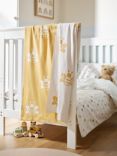 John Lewis Oh My Darling Bee Cotton Reversible Blanket, 100 x 75cm