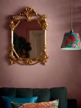 John Lewis & Partners + Matthew Williamson Rose Garden Wall Mirror, 80 x 55cm, Gold