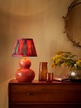John Lewis & Partners + Matthew Williamson Curved Ceramic Lamp Base, H31cm, Terracotta
