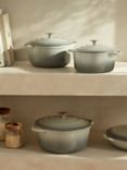 John Lewis Cast Iron Shallow Casserole, 31cm