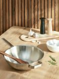John Lewis 5-Ply Thermacore Stainless Steel Wok, 30cm