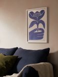 Marcello Velho - 'My Petal Blue' Framed Print, 52 x 42cm, Blue