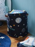 John Lewis Outer Space Knit Storage Basket, Blue