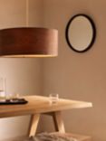 John Lewis Mia Ceiling Light, Walnut