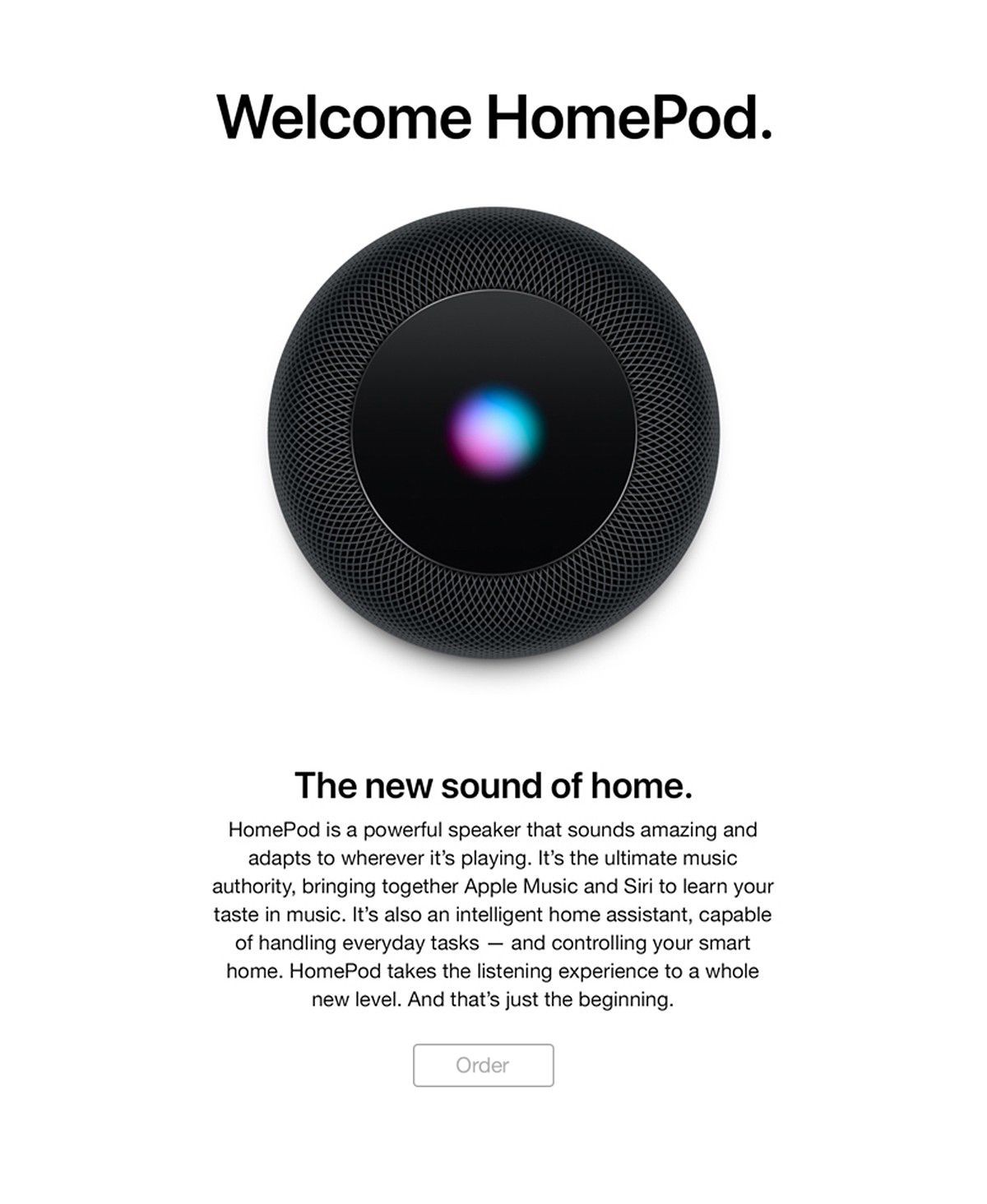 Apple homepod
