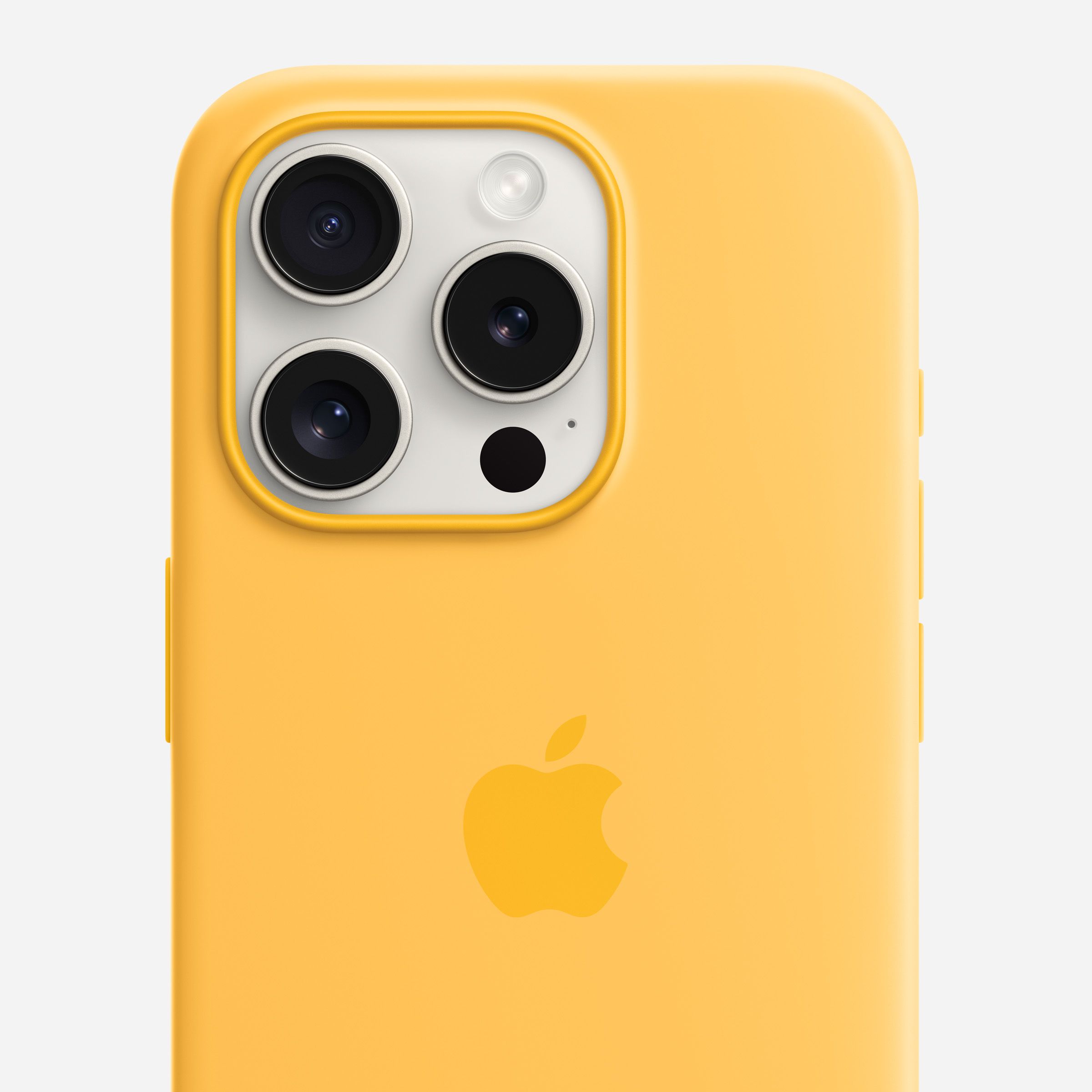Apple iPhone with yellow case