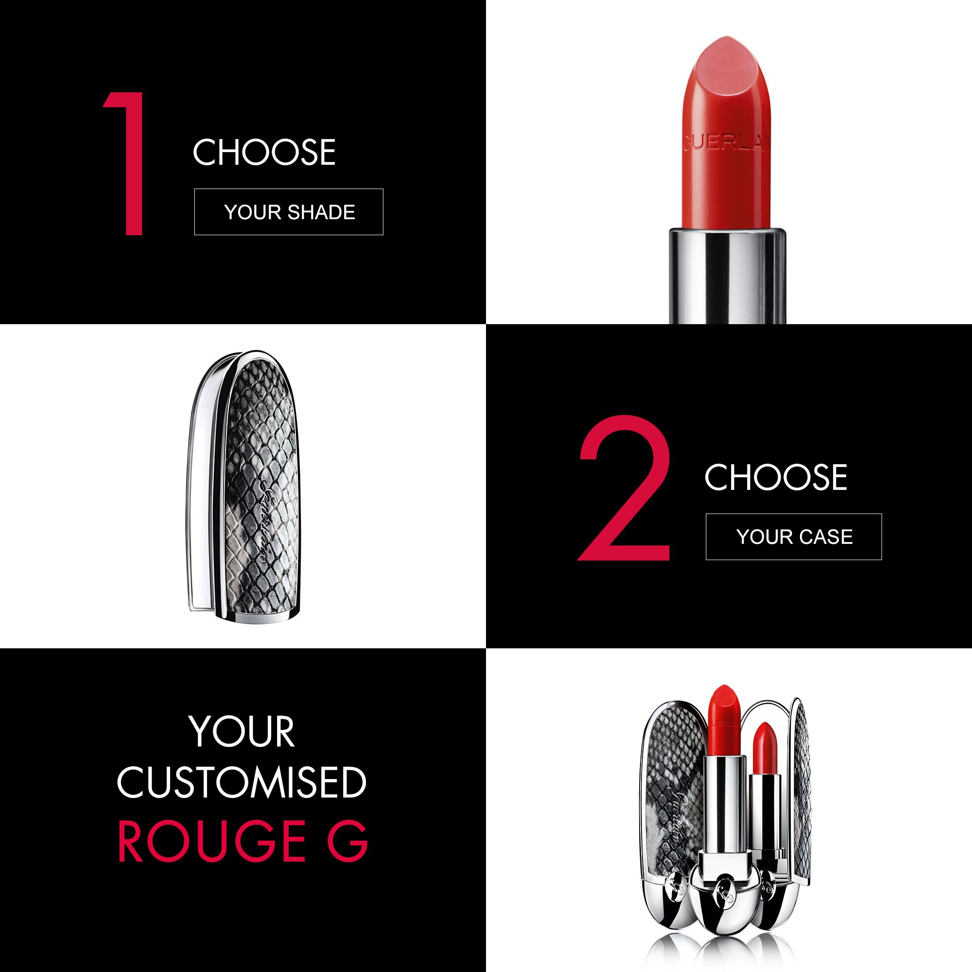 Guerlain Rouge G Lipstick – The Double Mirror Case, French Mademoiselle 2